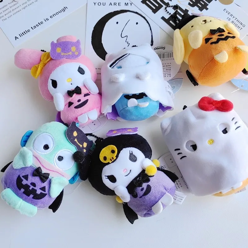 2024 Wholesale cute Halloween kuromi plush toy backpack pendant small gift keychain