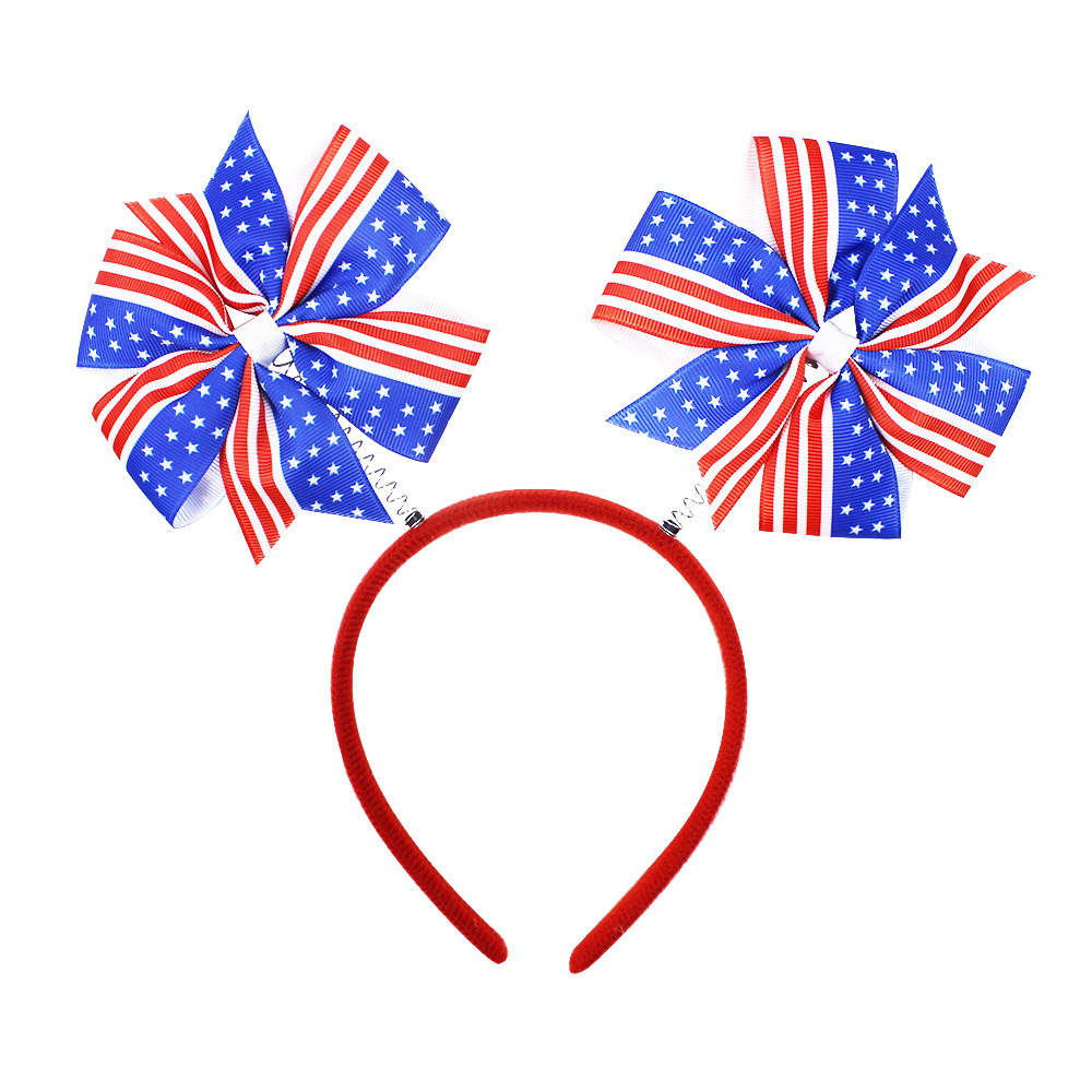 Haarstokken voor kinderen Amerikaanse onafhankelijkheidsdag BUG HAAR HOOPS SLALKTAIL HEADWEAR NATIONALE DAG Geschenken Kinderen Haaraccessoires