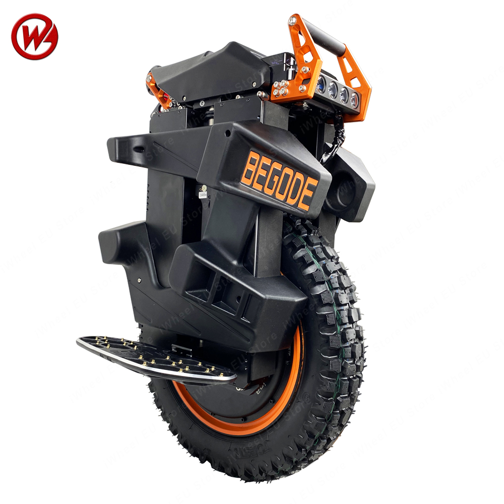 En stock Le plus récent Begode EXTREME 50E 50S 134.4V 2400Wh Batterie 3500W HT Moteur Air-huile Suspension à ressort d'amortissement réglable 18 pouces Roue Begode EXTREME