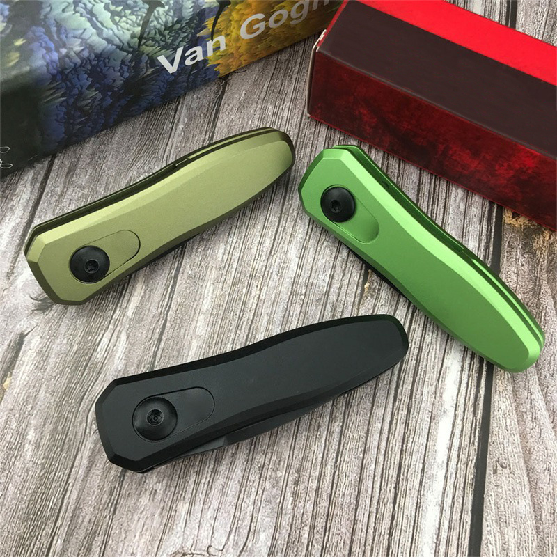 KS 7500BLK Launch 4 AUTO Folding Knife 8Cr18Mov Black DLC Blade Aluminum Handles Mini Automatic Knife Everyday Carry Outdoor Tactical Tool 9000 7550 1660 7350 7850