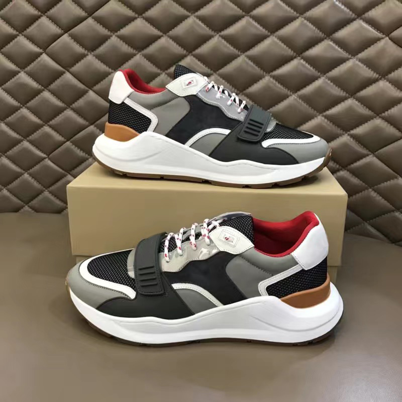 2024 Designer lässige Schuhe Vintage Männer Frauen Luxus -Sneakers Streifen Druck Schwarz weiß Aprikose graue Multikolen -Herren Leder Casual Schuhe Fashion Unisex Schuhe