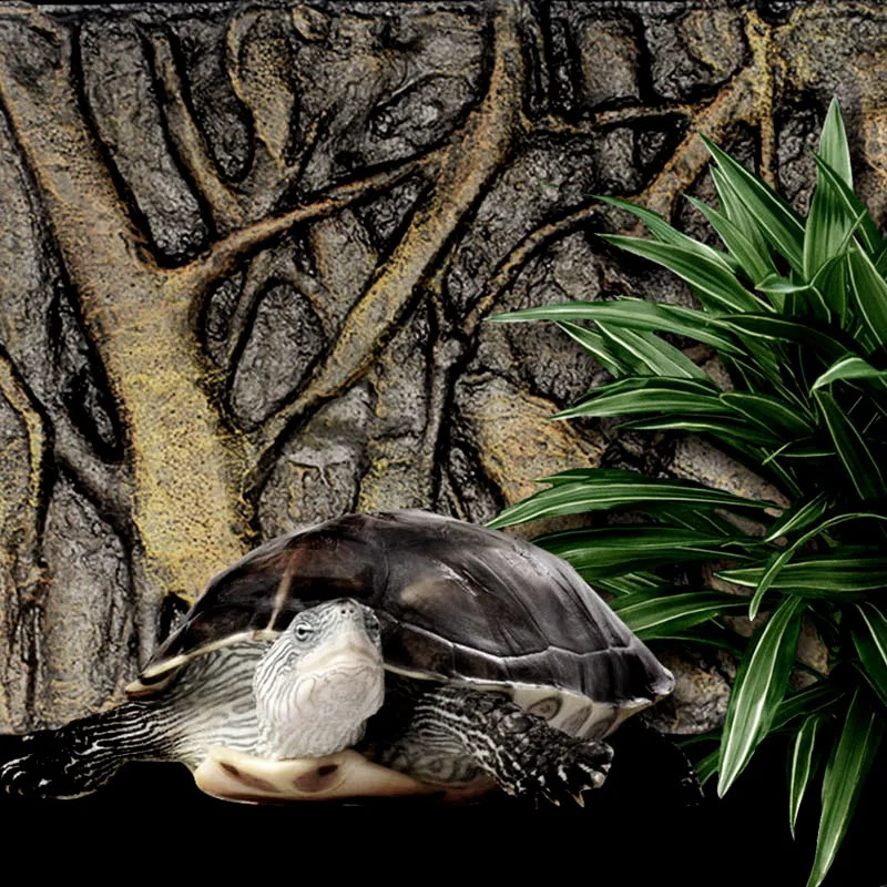 Panneau de fond d'aquarium en pierre de roche en mousse 3D, panneau de mousse décoratif pour Aquarium de poissons de reptiles 60x45cm 240307