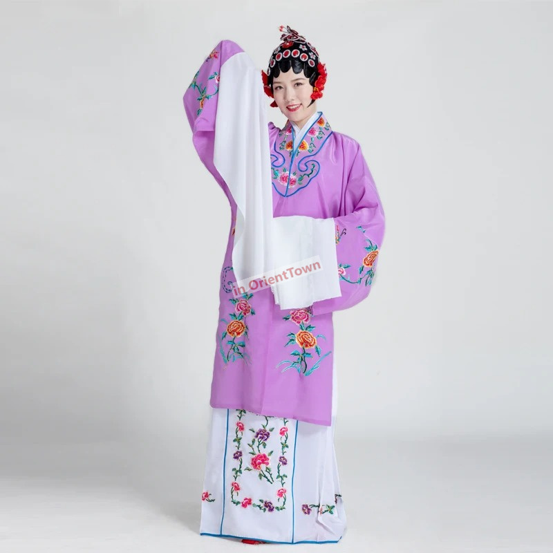 Kina-chic scenkläder operaer chuan huangmei kostym huadan yue peking opera forntida performance kläder drama sång kostym kappa kjol