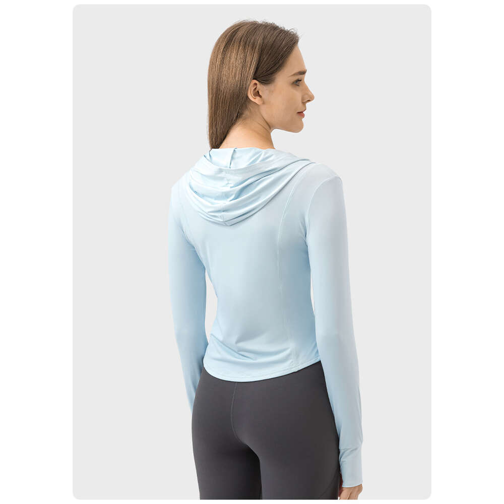 Lu Align Jacke Mantel Upf50+Sonnencreme Sommer Neue Damen Outdoor Sonnenschutz und Anti-UV-Hautkleidung Damen Out Röcke 2024 Gym Jogger Spor