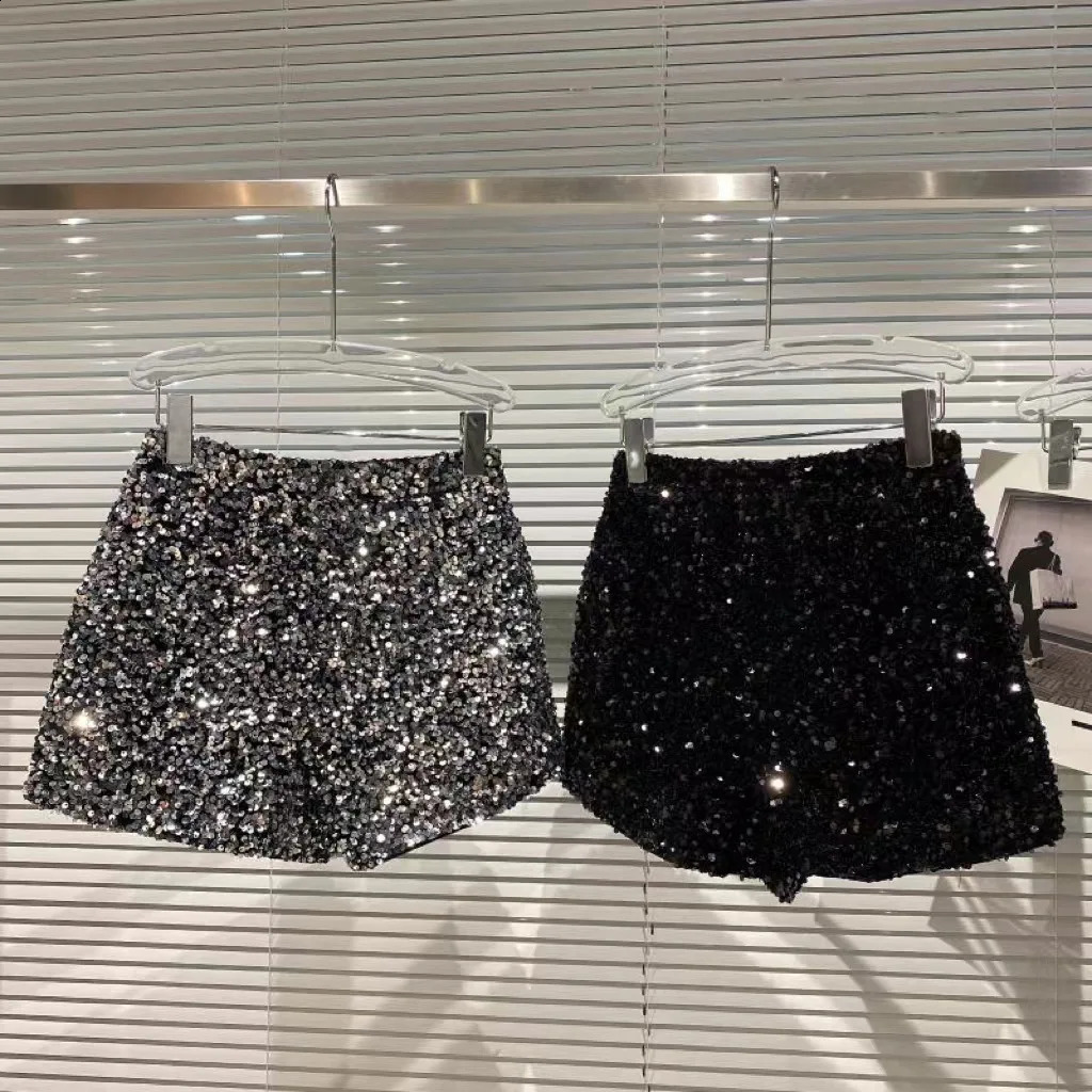 Fashion Baby Girl Bling Sequined Shorts Toddler Teens Child Shiny Short Trousers Kid Pant Party Club Baby Clothes 1-14Y 240315