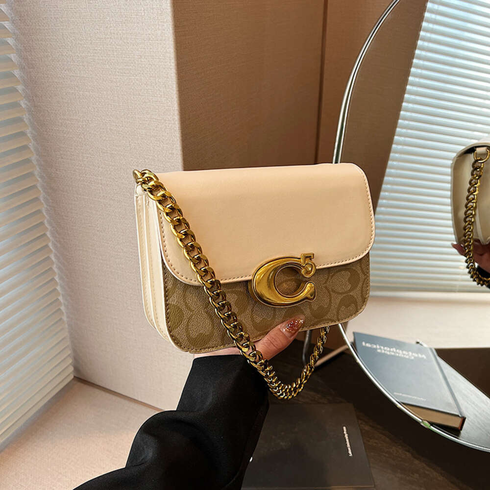 Fabrieksopruiming Nieuwe hete designer handtas Franse Haute Dames herfst en winter Wtern-stijl vierkante tas Modieuze schoudertas
