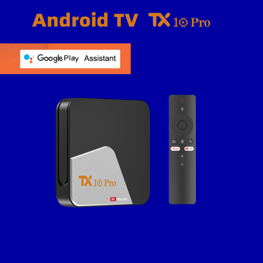 TX10 Pro ATV Android 13 Smart TV Box Allwinner H313 2GB 16GB دعم Google Voice Dual Band WiFi Set Top Media Player Box