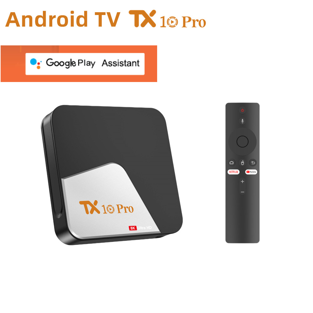 TX10 Pro ATV Android 13 Smart TV Box Allwinner H313 2GB 16GB Dual Band WiFi 8K Support Google Voice Set Top Box Player