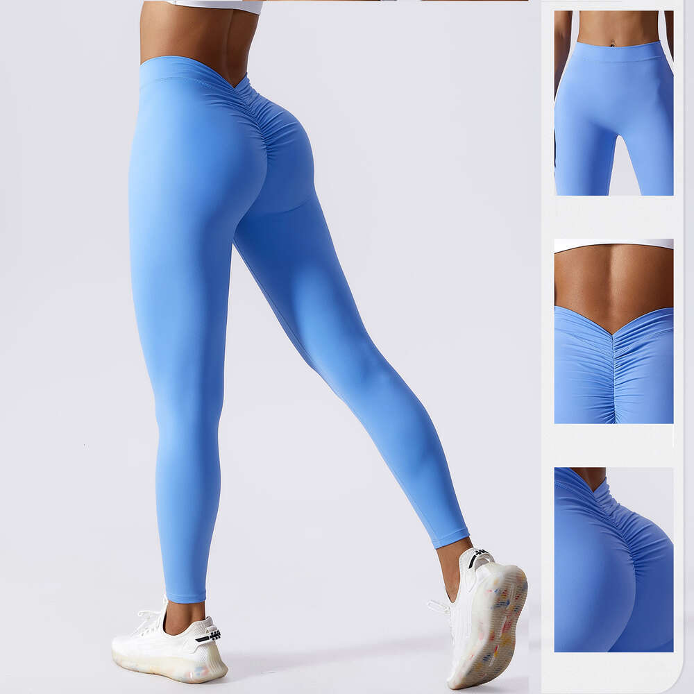 LU Pantjustera justera Lu Lemon Butt Back V Sexig Women Yoga Fiess Workout Gym Running Leggings High midja Active Wear Tight Pants 2024 Gym J