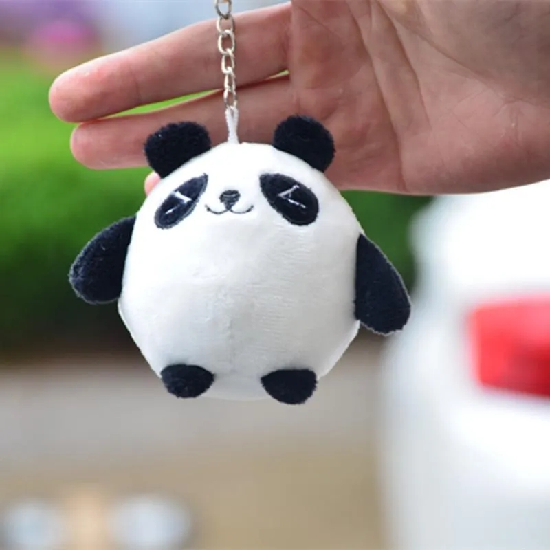 Pendentif en peluche Panda de dessin animé mignon, jouets poupée, porte-clés de sac, pendentif en peluche, 2024