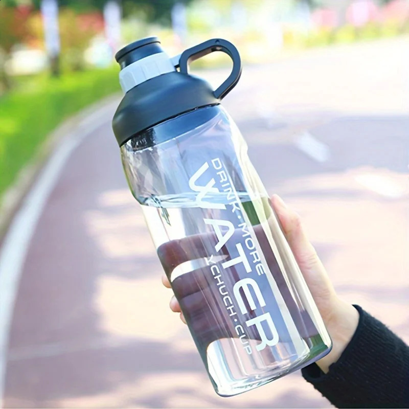 2000 ml draagbare plastic waterfles BPA-vrij grote capaciteit buitensport gym fitness drinken 240314
