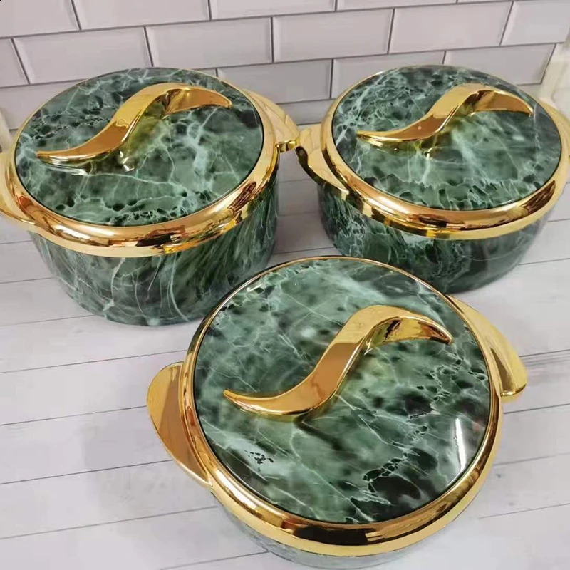Set Food Insulation Box 1.5L 2L 2.5L Keep Warm Soup Pot Ramadan Event Lunch Box For Wedding Family Party 240313