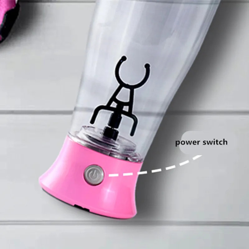 Bottiglia di shaker proteico automatico con agitazione automatica da 300 ml Movimento portatile Miscelazione bottiglia d'acqua Shaker sportivo palestra Potente 240306