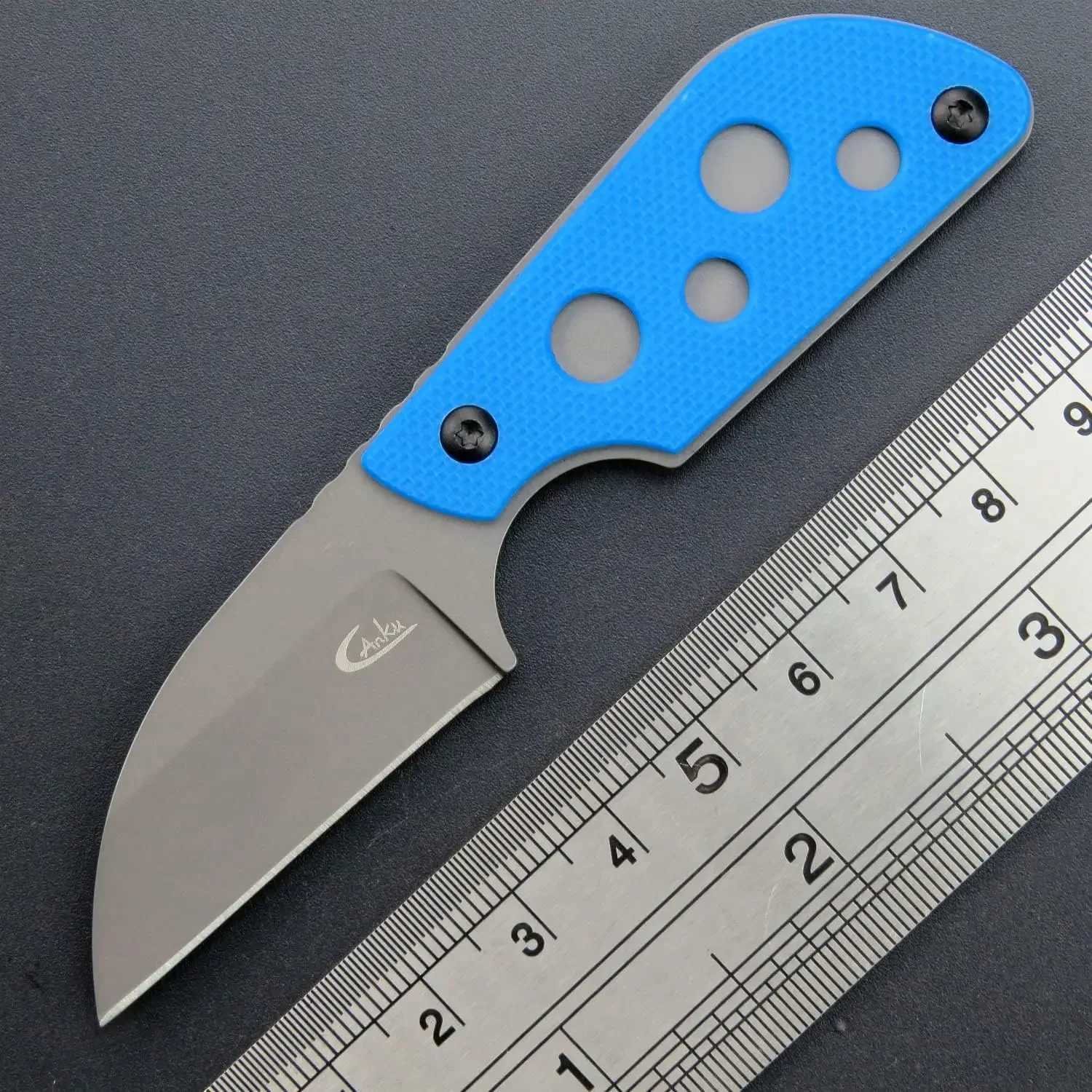 Couteaux tactiques Eafengrow C1297 couteau à lame fixe 9Cr18Mov lame G10 poignée EDC outil couteau de cou pour Camping en plein air randonnée avec gaine kydexL2403