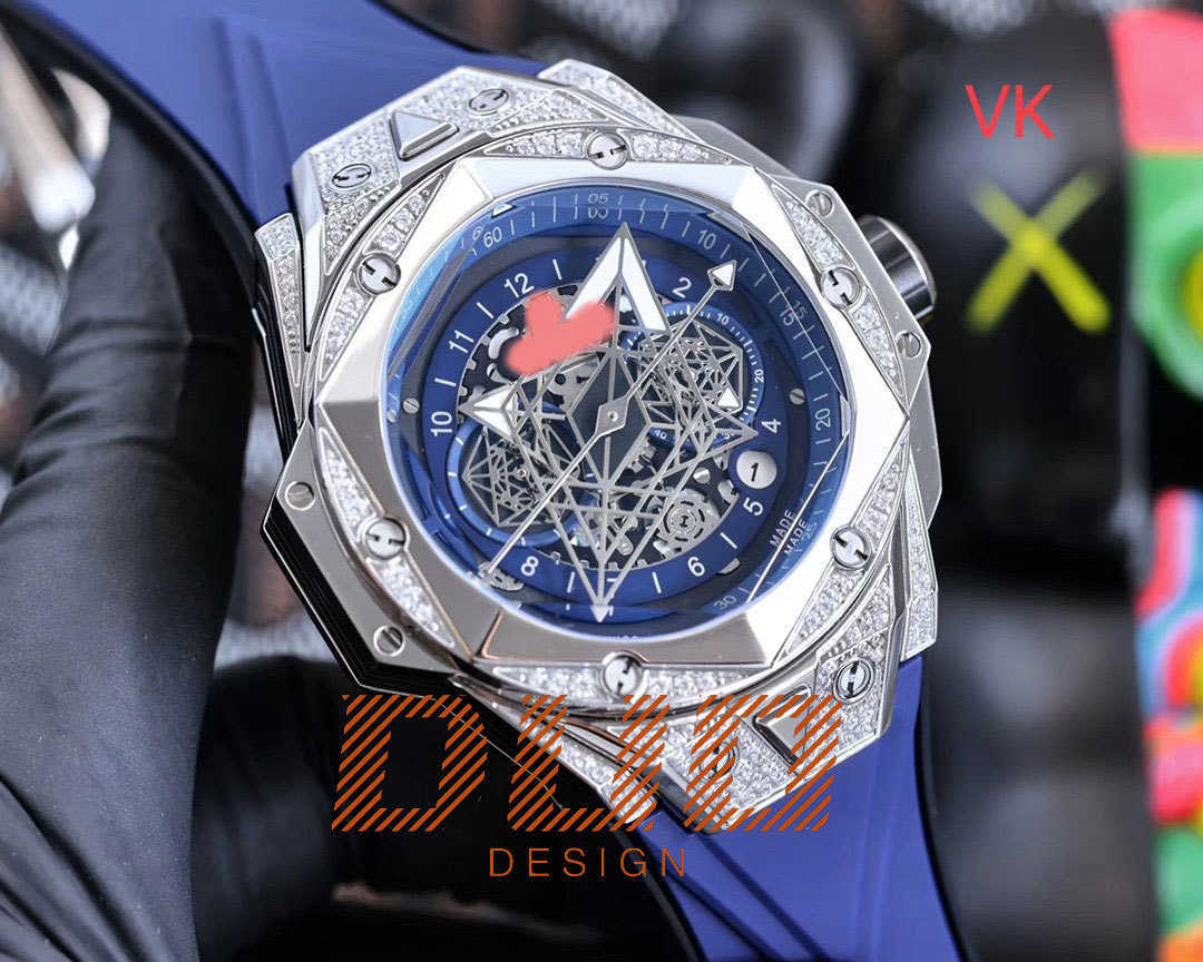 Pass the diamond test Luxury Brand watch moissanite VVS 45mm Automatic men Watches Original designer wristwatch Mechanical High quality Hip hop Watch With box