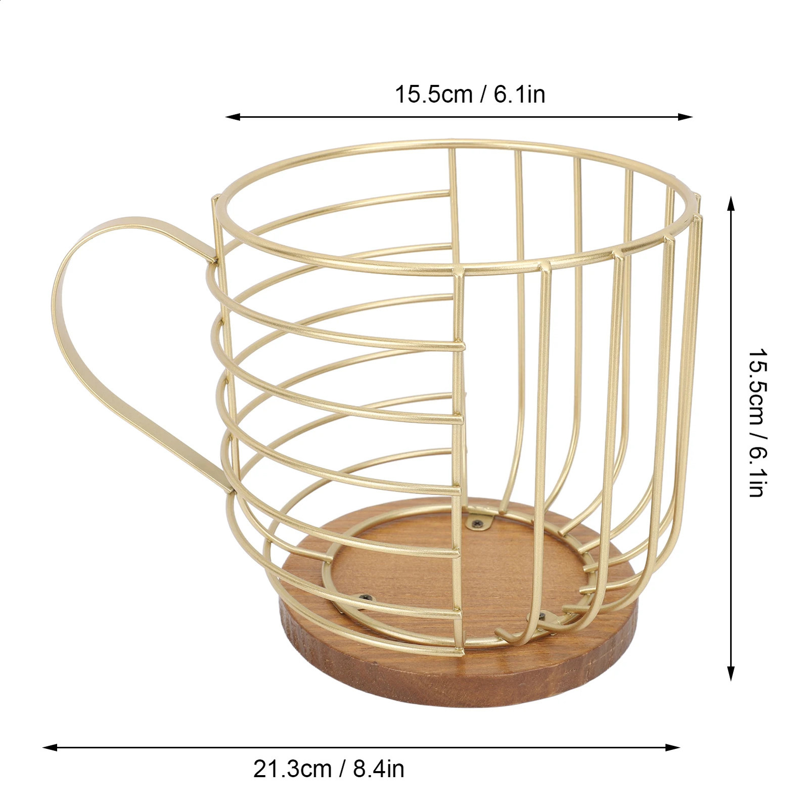 Koffiepadmand Mokvorm Koffiepadhouder Koffiecapsule-opbergmand voor toonbank Koffiebar Tafelblad Keuken Woonkamer 240307