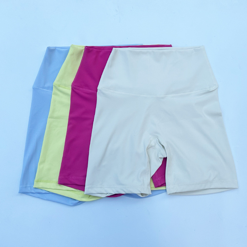 LL Shorts de Yoga Collants d'entraînement Respirants à séchage Rapide en Nylon Tenues Shorts de Sport Taille Haute Push Up Running Casual Biker Cyclisme Shorts de Gym Sportswear Femmes