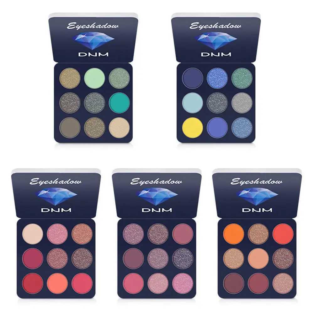 Eye Shadow New Nine-Color Eyeshadow Palette Rose Pink Color Pearly Tools Matte Eye Women Beauty Cosmetic Pallete Up Makeup Set Gift Mal2403