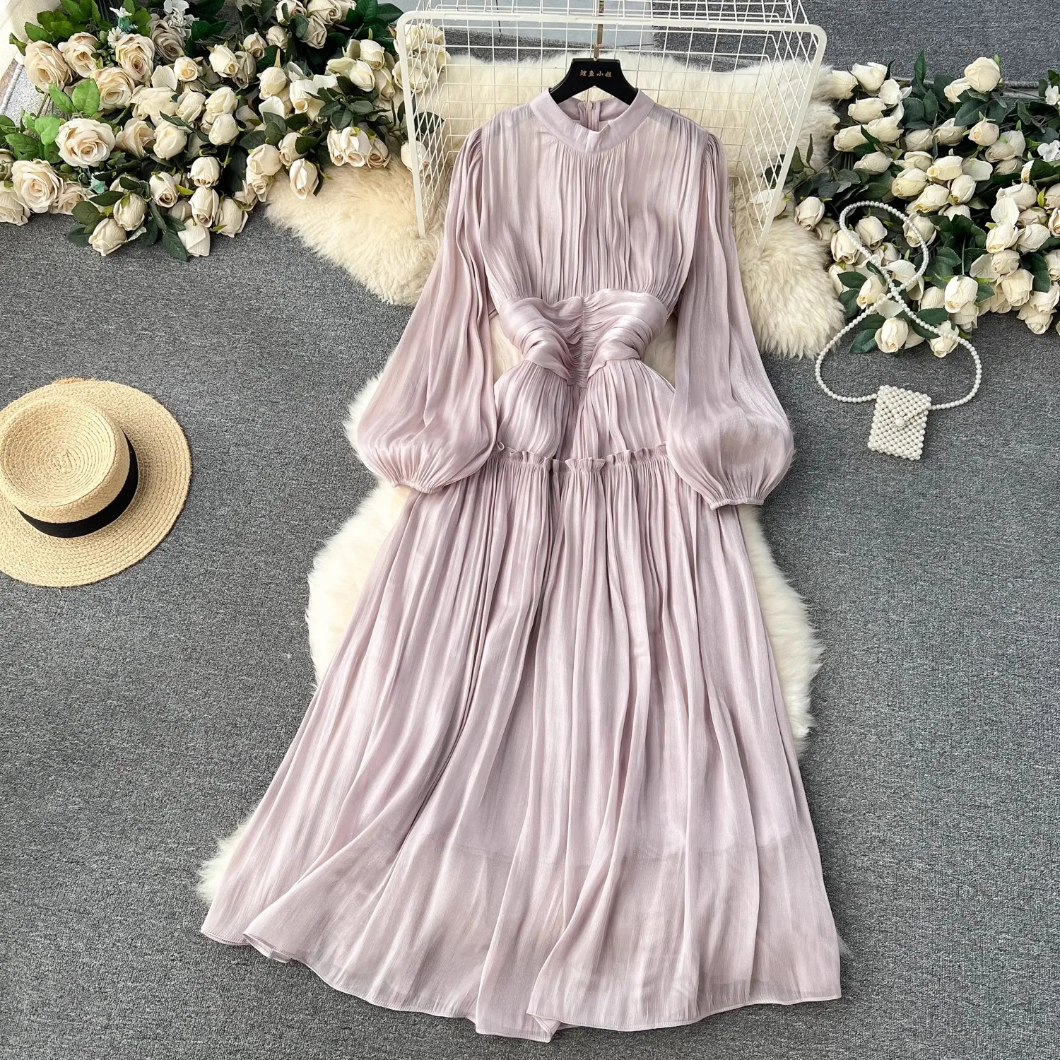 Basic Casual Dresses 2024 France Small Fragrant Elegant Golden Buttons Green Tweed Dress Women Fashion Chic Summer O Neck Short Sleeve Weave Mini Vestidos