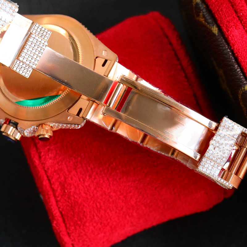Дизайнер с бриллиантами часы наблюдает за автоматическим механическим 7750 движением водонепроницаемые браслет сапфировой бизнес 904L из нержавеющей стали 40 -миллиметровые наручные часы Montre de Luxe