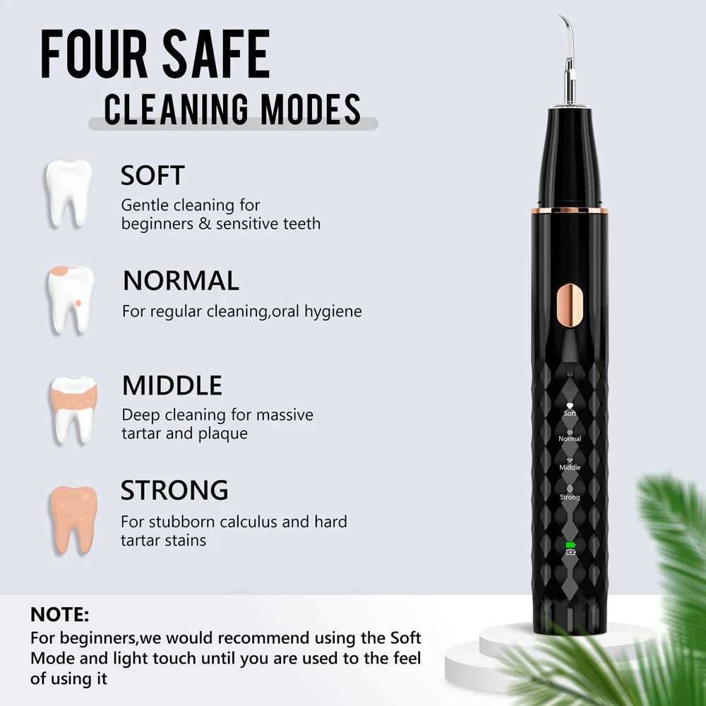 Oral Irrigators Electric Ultrasonic Dental Scale Teeth Whitening and Cleaning Tool Dental Calculus Scale Oral Teeth Tartar Borttagning Plack J240318