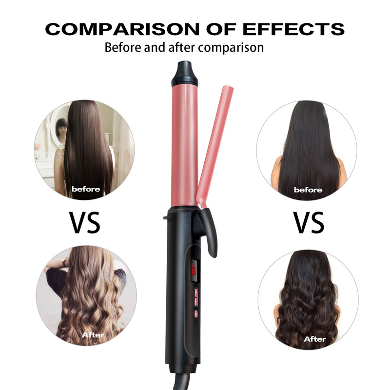 Multifunction Dry Wet Dual Use Ceramic Styling Tools Professional Hair Curling Iron Hair Waver Pear Flower Cone Electric Hair Curler Roller Curling Wand Dropship