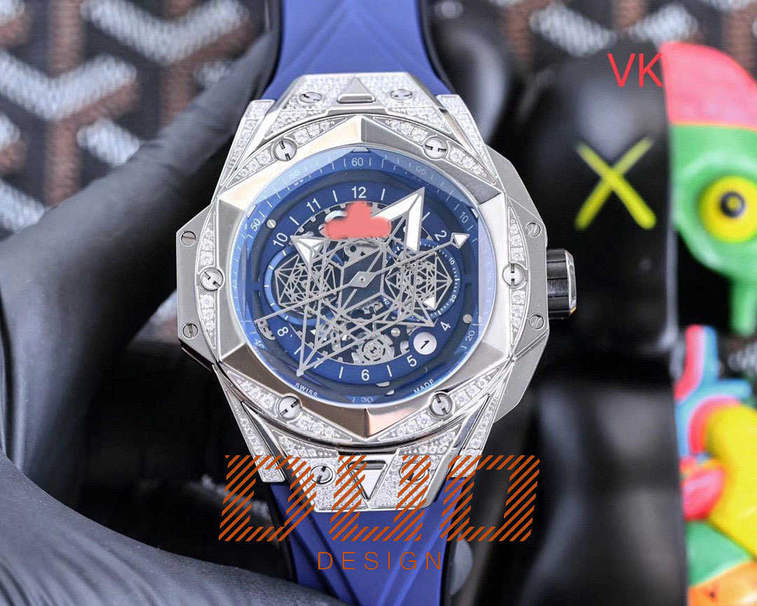 Pass the diamond test Luxury Brand watch moissanite VVS 45mm Automatic men Watches Original designer wristwatch Mechanical High quality Hip hop Watch With box