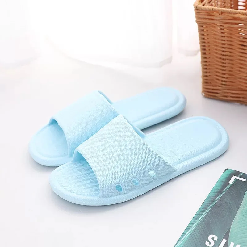 Pantoufles xcjlw chaussures plates au sol intérieur net flip flip flip flops bain de maison pantoufles pantoufles femelles zapatillas de hombre