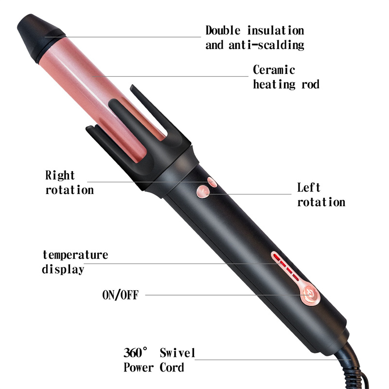 Herramientas de peinado de cerámica, rizador de pelo profesional de 110-240V, rizador de pelo eléctrico, rizador de pelo, varita rizadora, herramientas de peinado, estilizador, triangulación de envíos