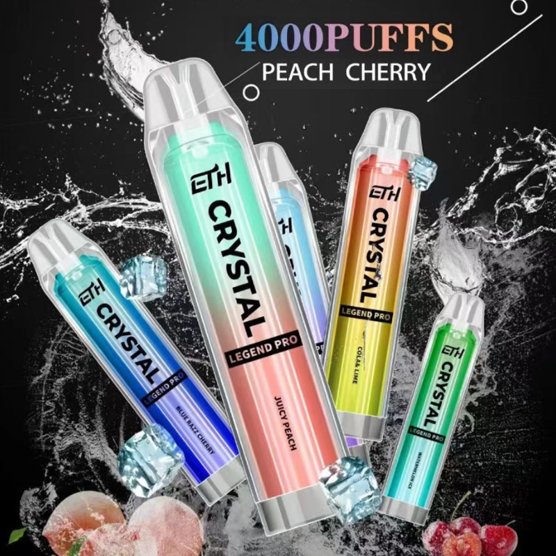 Original brand ETH Legend Pro Crystal 4000 puffs Disposable E Cigarettes 6000 puffs WGA 10K Mesh Coil Vape Pen 20 Flavors 10ml 1350MAH 2% VS vapme crystal 7k ZOOY 10K BANG