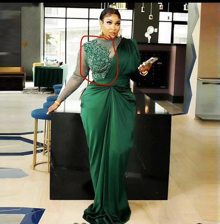 2024 Aso Ebi Green Sheath Prom Dress Lace Beaded Evening Formal Party Second Reception 50th Birthday Engagement Gowns Dresses Robe De Soiree ZJ184