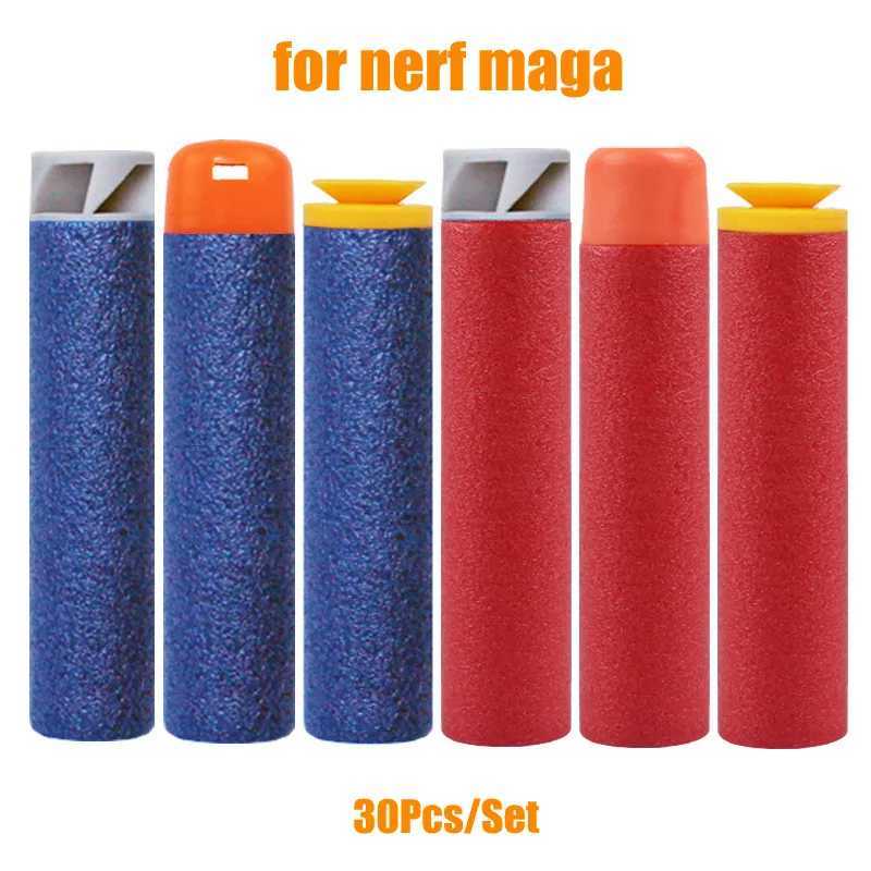 Gun Toys 30 pièces Mega pour Nerf 9.5 cm rouge fusil de Sniper fléchettes balles Mega mousse recharge fléchettes grand trou tête balles pour N-Strike Mega SeriesL2403
