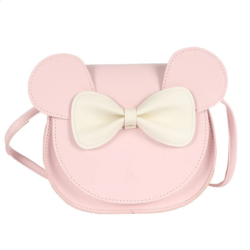 Weysfor enfants enfant en bas âge bébé filles princesse sacs à bandoulière sac à main PU Mini mignon papillon noeud papillon messager 240320