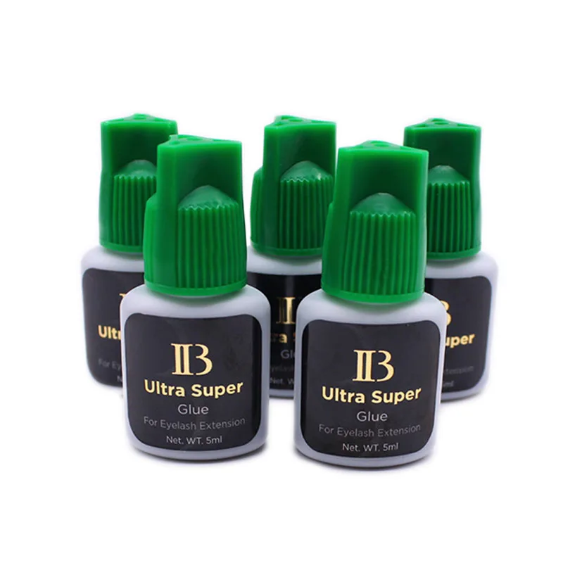 Jouets 10 bouteilles Ibeauty Ib Ultra Super colle 5ml Original coréen individuel séchage rapide Extensions de cils colle forte vente en gros