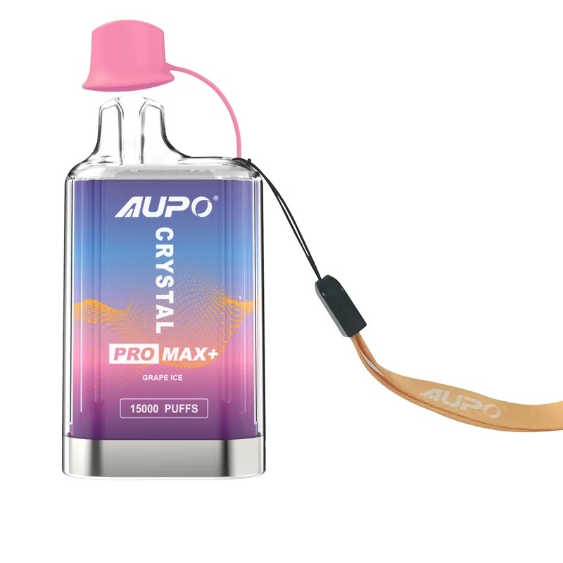 100% Original Aupo Crystal Pro Max+ 10K 12K 15K Puffs Disponibla elektroniska cigarett 15000 puffar 2% nikotin 20 ml flytande fördriven podvape penna