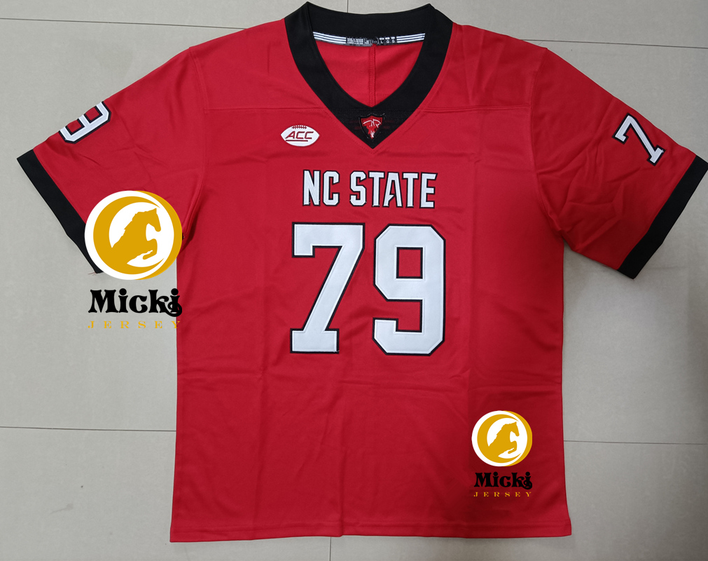 Russell Wilson NC State Wolfpack Camisa de futebol Adrian Wilson Chandler Zavala Emeka Emezie Zonovan Knight Jacoby Brissett Costurado NC State Jerseys