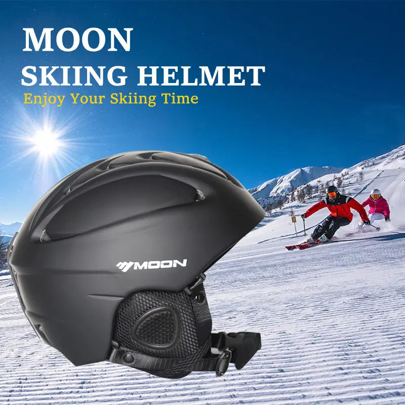 Goggles Moon CE Certification PC+EPS Adult Ski Helmet Men Women Skating Skateboard Helmet Snowboard Snow Sports Helmets with Goggles