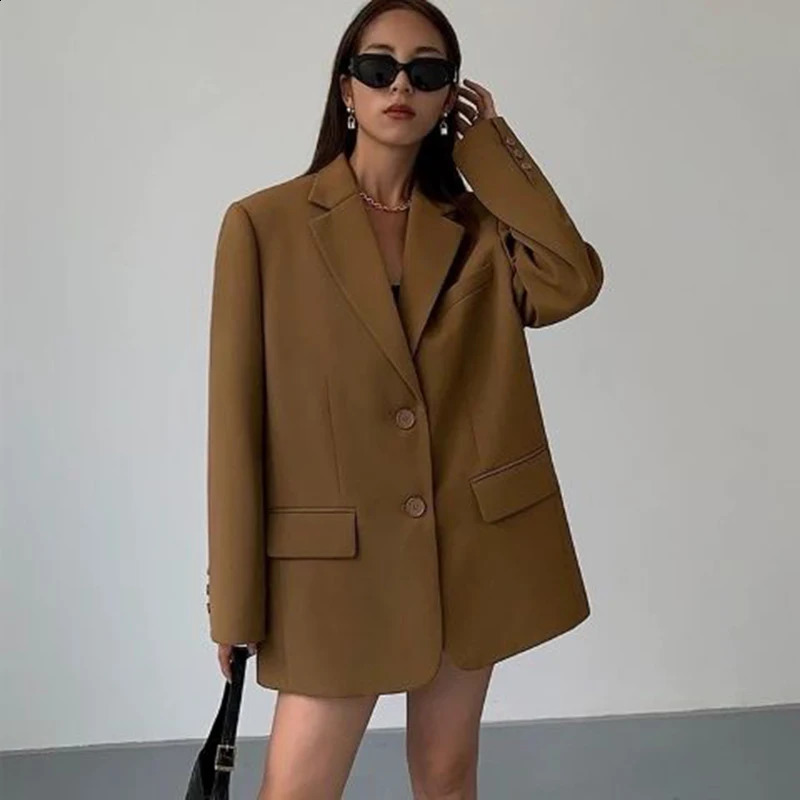 MEXZT Elegant Black Blazers Women Streetwear Simple Suit Jackets Office Lady Basic Coat Korean Fashion Business Wear Outerwear 240306