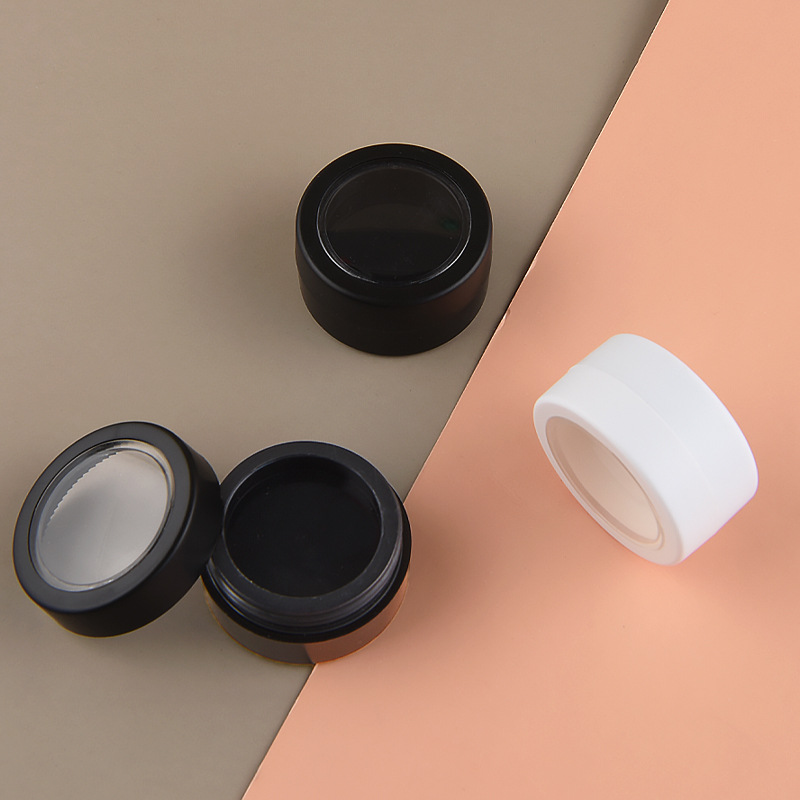 2g PP Plastic Eyeshadow Box with Skylight Palette Round Cosmetics Travel Sub Container Small Sample Jar