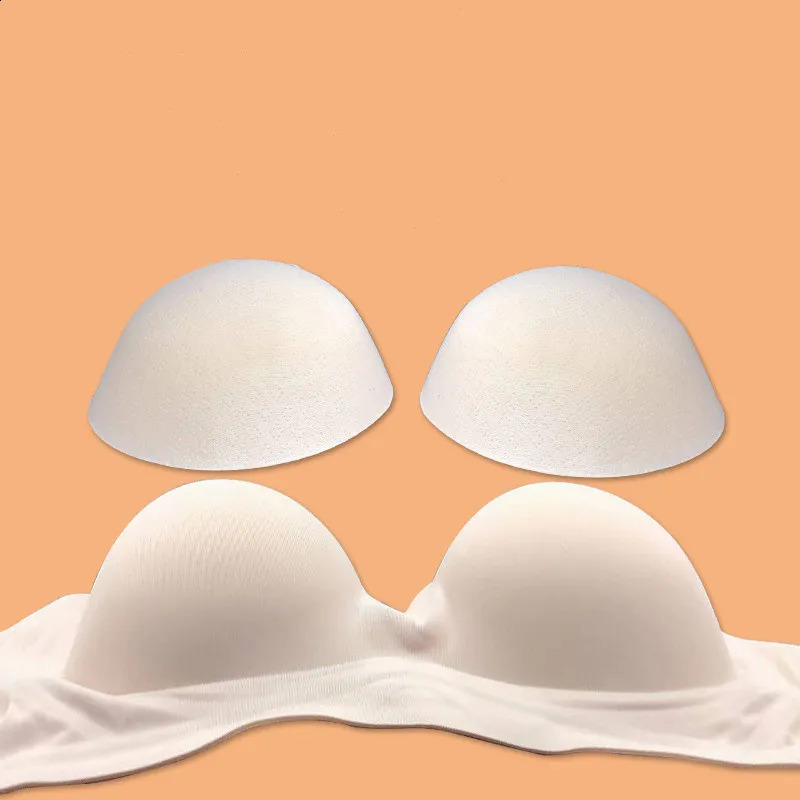 8CM Sexy Thick Latex Bra Pads Breast Insert Push Up Enhancer Swimsuit Bikini Padded Removeable Chest Accessories 240318