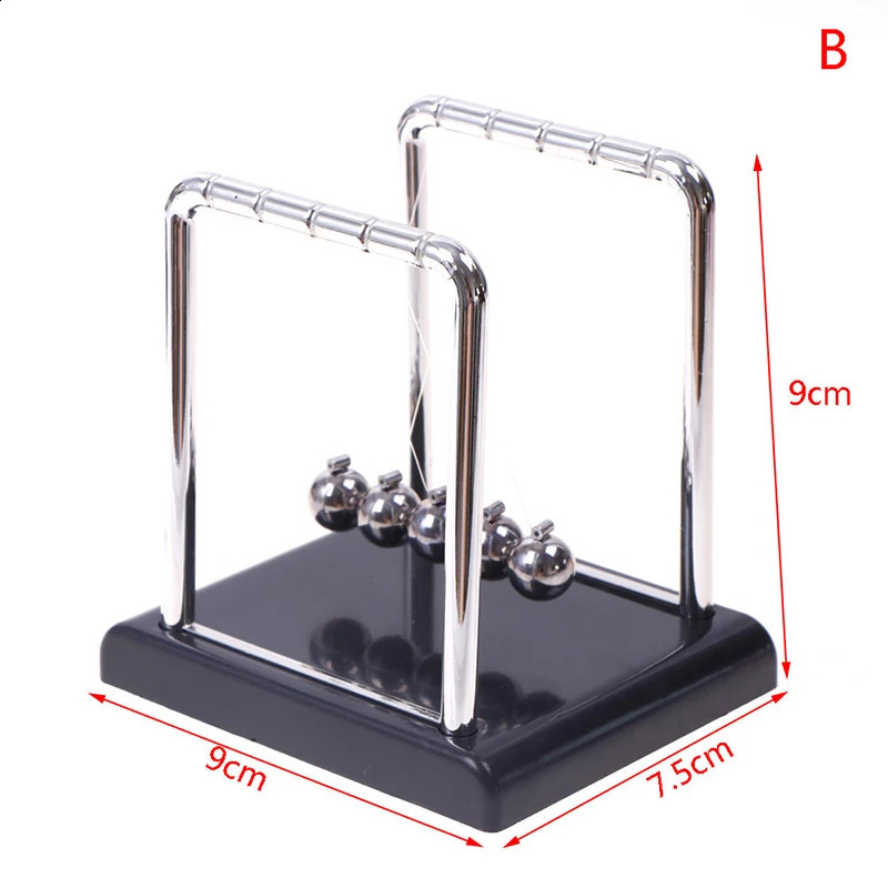 tons Cradle Desk Table Decor Metal Pendulum Ball ton Physics Science Steel Balance 240314