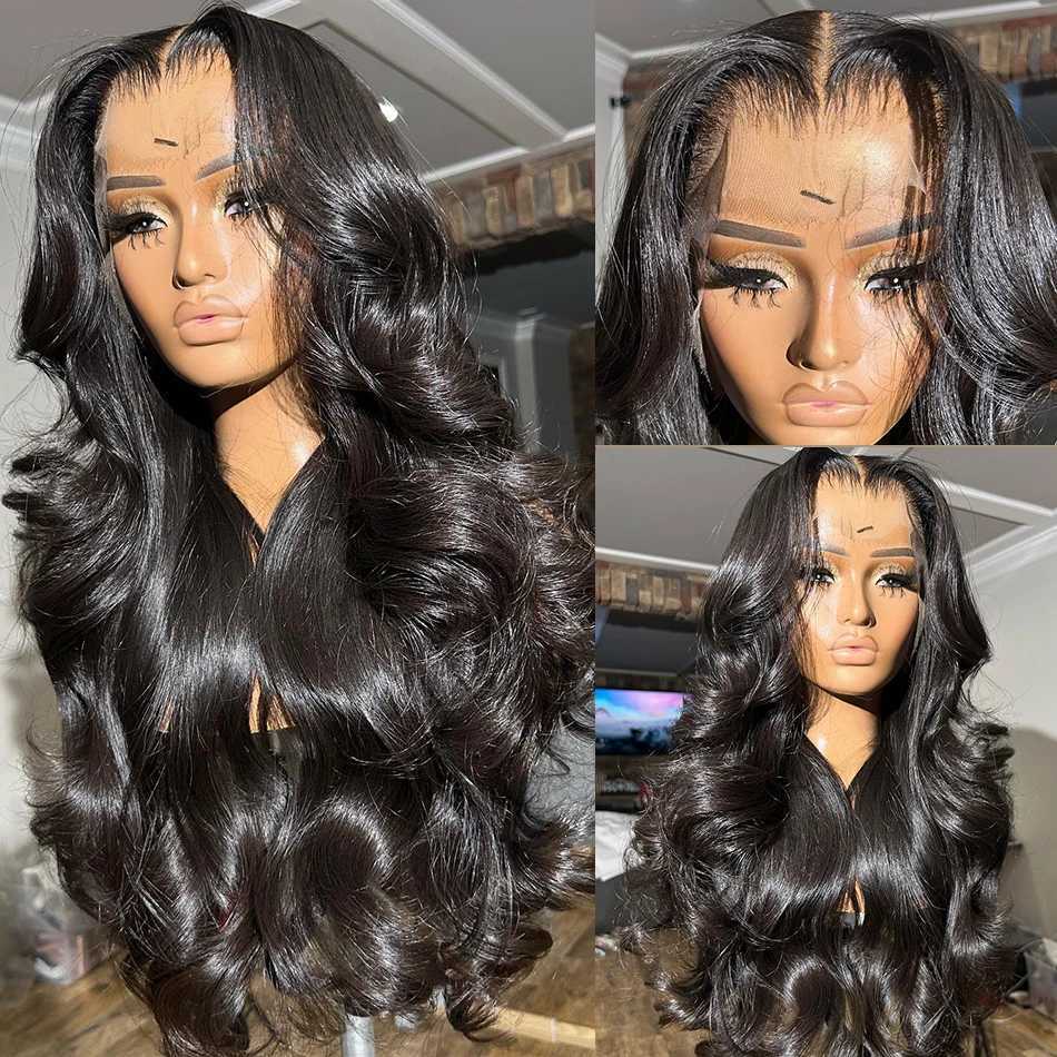 Synthetic Wigs Body Wave 13x4 13x6 Lace Front Wig Wear And Go 4x4 Lace Closure Wig Gluless Transparent Human Hair Lace Frontal Wig Sale 240328 240327