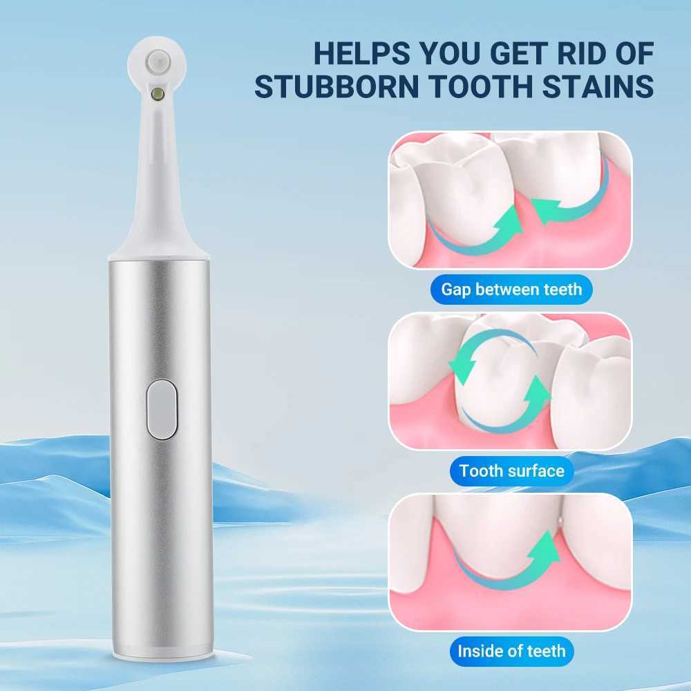 Oral Irrigators Rotating 360 Electric Dental Scale Multifunctional Cleaning and Polishing Machine Toothbrush to Remove Smoke Stains Flat Tartar Whitening USB J24