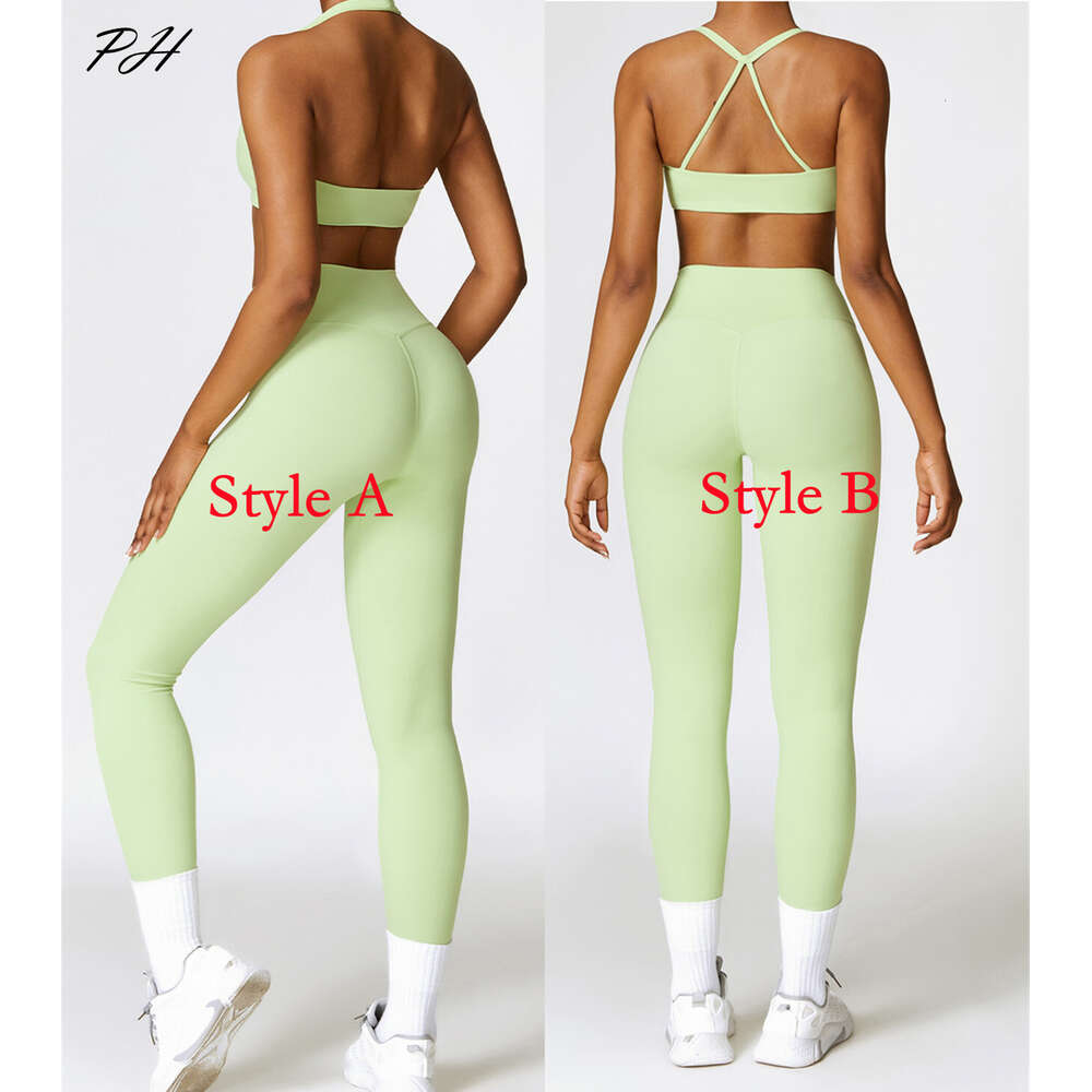 Lu Align Sexy Yoga 2 pezzi Set sportivo Donna Comt Quick Dry Running Fiess Abiti Vita alta Leggings stretti Tempo libero Allenamento Sport