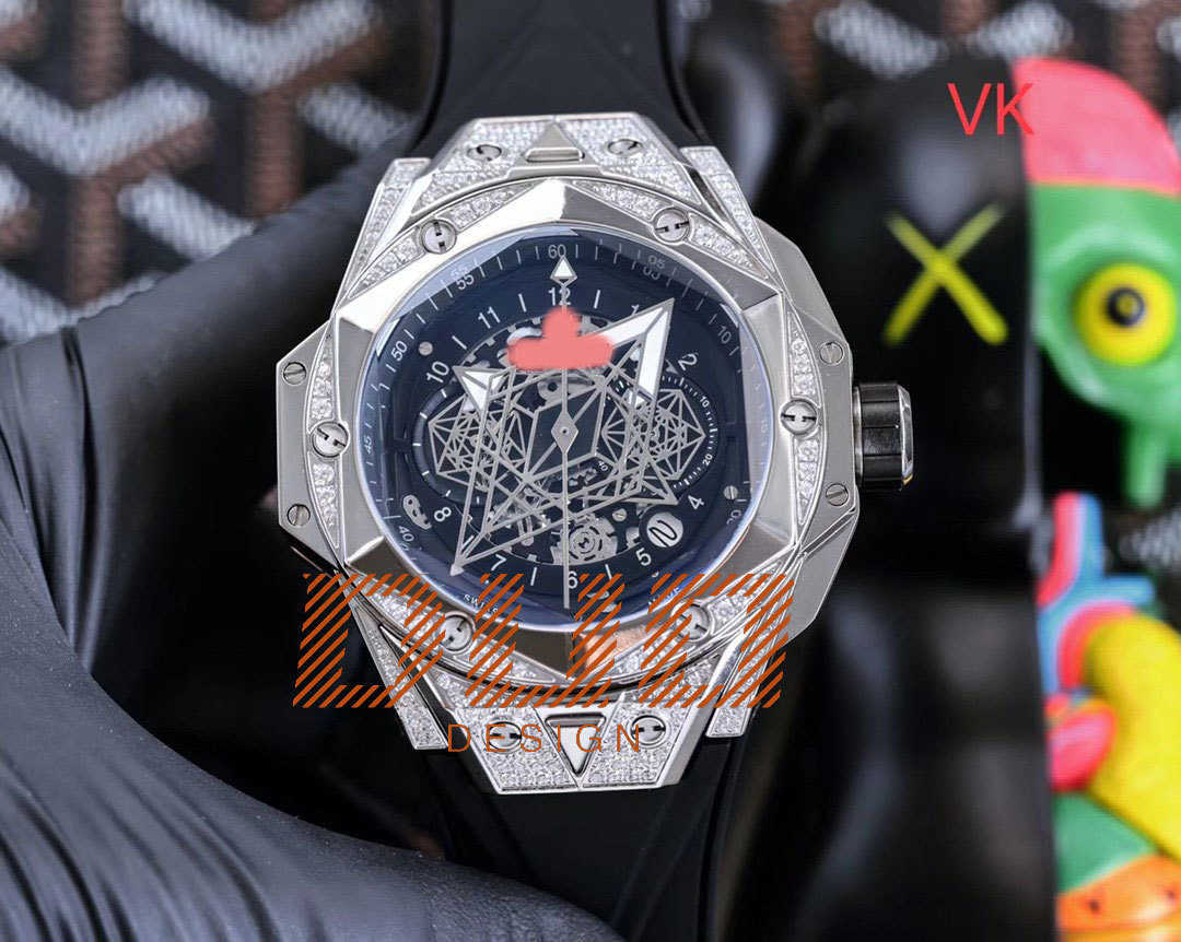 Pass the diamond test Luxury Brand watch moissanite VVS 45mm Automatic men Watches Original designer wristwatch Mechanical High quality Hip hop Watch With box