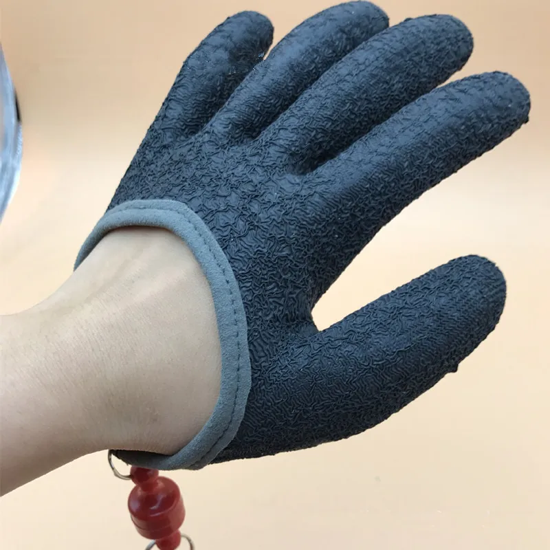 Handschuhe Schnellfang Fisch stichproofes Nicht -Lip PE -Nylonhandschuhe im Freien Jagd Angel Angling Fischerei wasserdichte Halbpalme Vollfinger Fäustlinge