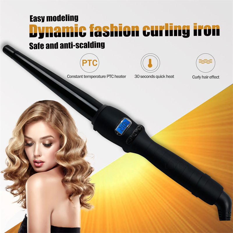 High Quality Ceramic Styling Tools professional Hair Curling Iron Hair waver Pear Flower Cone Electric Hair Curler Roller Curling Wand With Retail Box