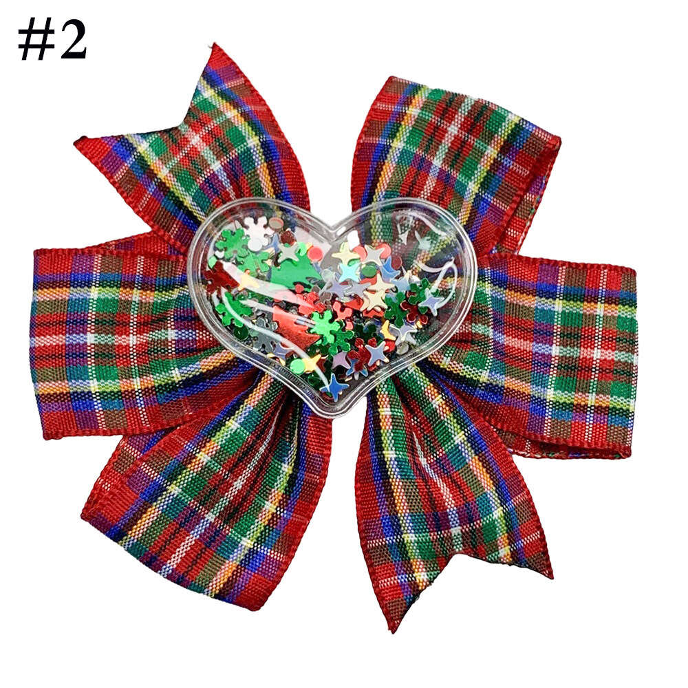 Hot Selling Fabric Bow New Product Plaid Clip Pure Handmade Children's Hair Accessories