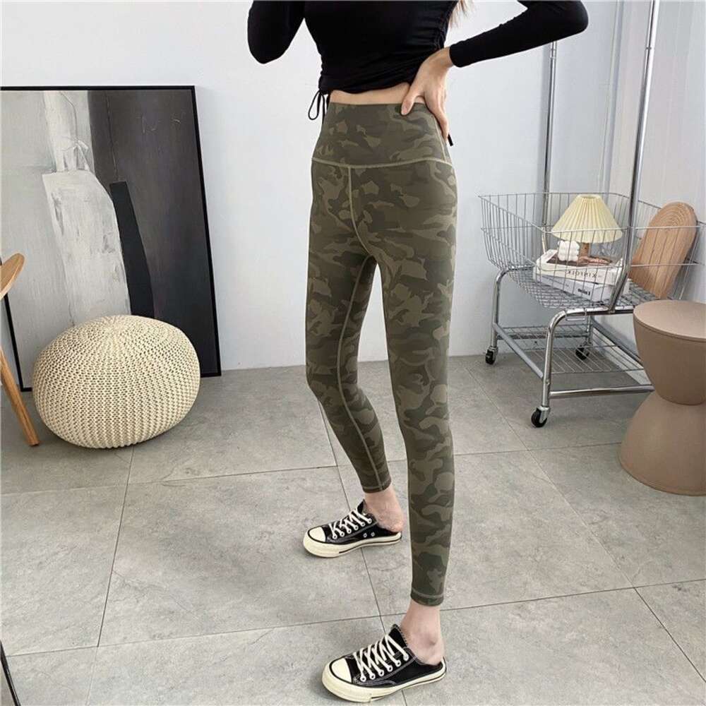 Lu Pant Align Align Lu Lemon Jogginghose Damen Gym Bedruckte Camo Leggings Hohe Taille Yoga Übung Push Up Workout Training 2024 Gym Jogg