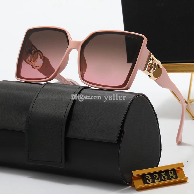 Designer Lens Eyeglass Men Solglasögon med Box Classic Brand Retro Women Sun Glasses Eyewear Pilot Sun Glasses UV Protection Specles